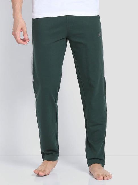 u.s. polo assn. green cotton regular fit lounge pants