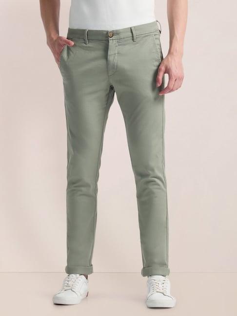 u.s. polo assn. green cotton straight fit chinos