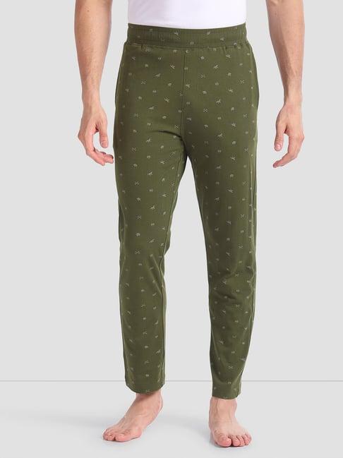 u.s. polo assn. green slim fit printed lounge pants