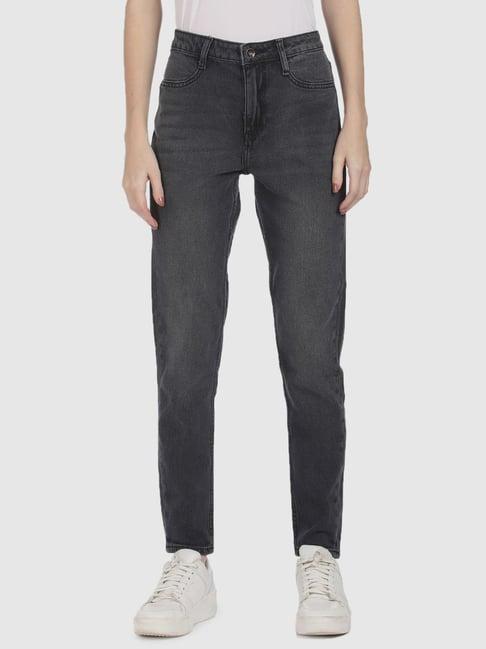 u.s. polo assn. grey cotton high rise jeans