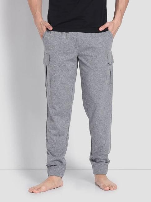 u.s. polo assn. grey cotton regular fit lounge pants