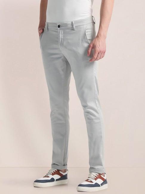 u.s. polo assn. grey cotton straight fit chinos