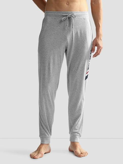 u.s. polo assn. grey melange regular fit lounge pants