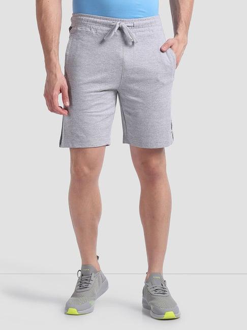 u.s. polo assn. grey melange relaxed fit shorts