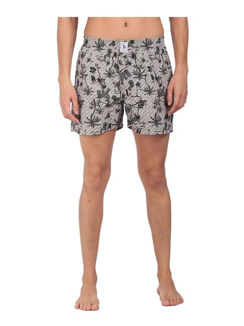 u.s. polo assn. grey printed boxers