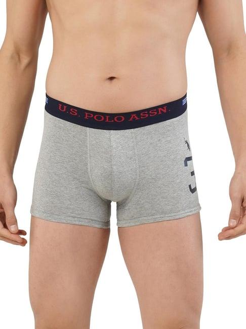 u.s. polo assn. grey printed trunks