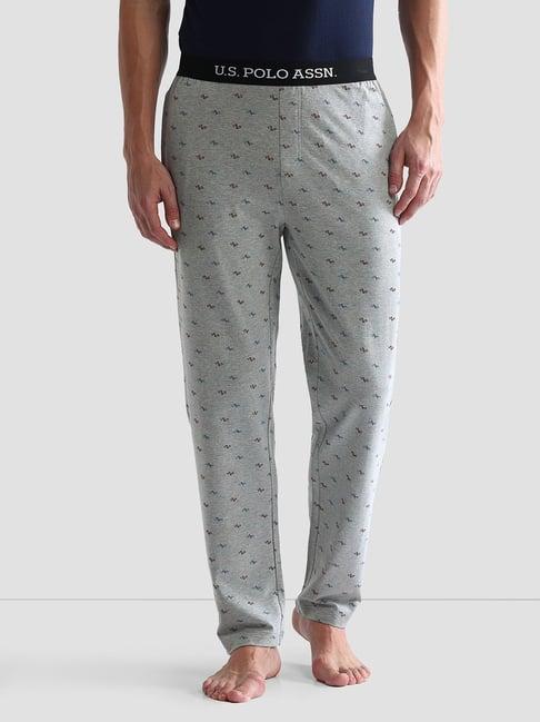 u.s. polo assn. grey regular fit lounge pants