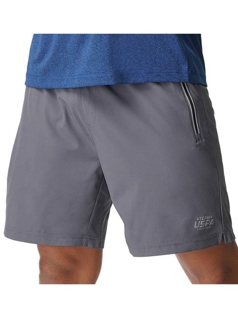 u.s. polo assn. grey regular fit shorts