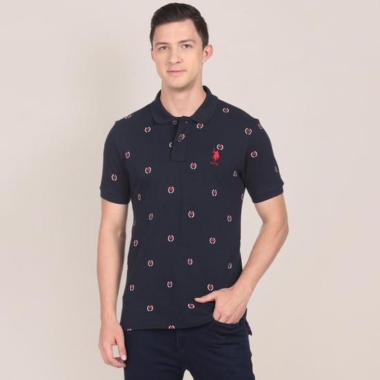 u.s. polo assn. heritage men printed regular fit polo t-shirt