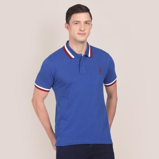 u.s. polo assn. heritage men solid regular fit polo t-shirt