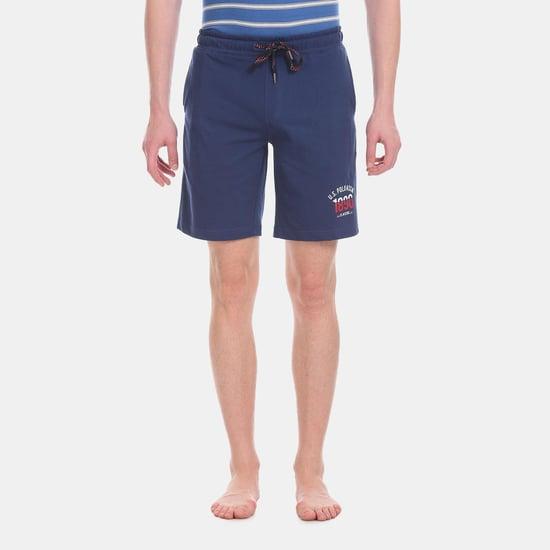 u.s. polo assn. i670 men solid comfort fit lounge shorts