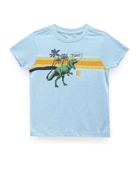 u.s. polo assn. kids blue printed t-shirt