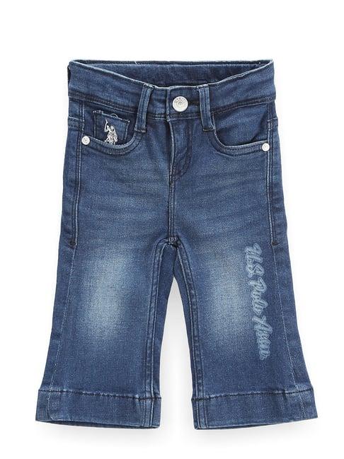 u.s. polo assn. kids blue solid bootcut jeans