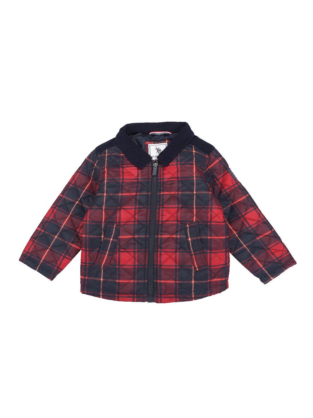 u.s. polo assn. kids boys checked quilted jacket