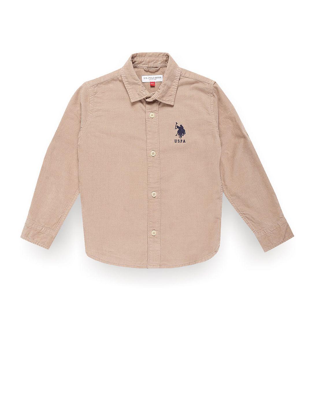u.s. polo assn. kids boys classic fit pure cotton corduroy casual shirt