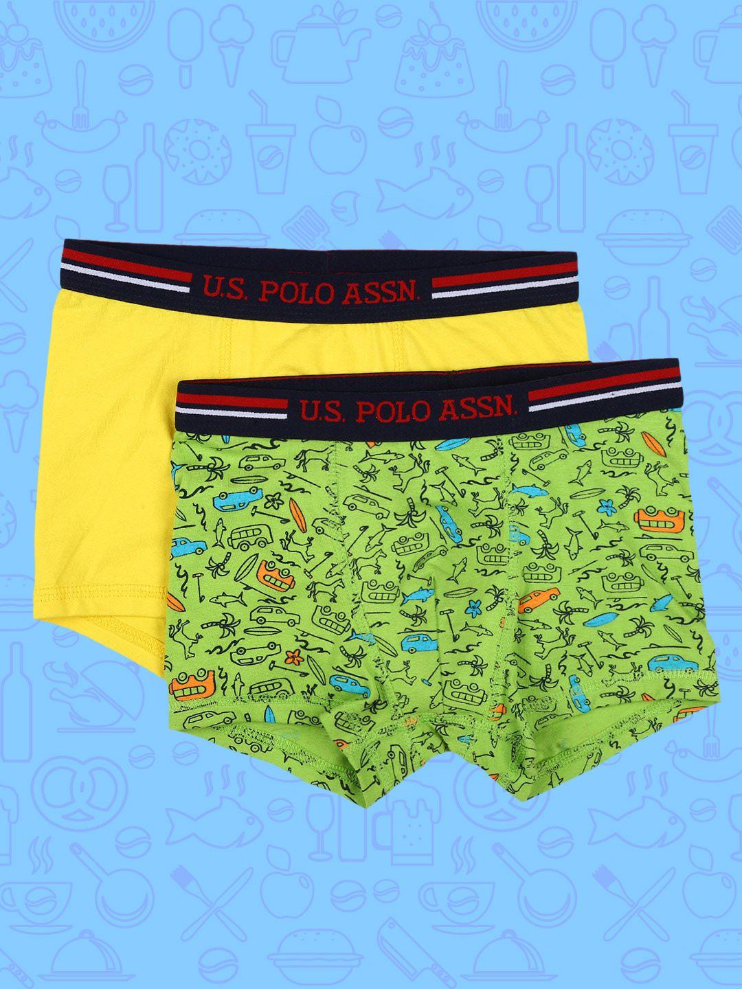 u.s. polo assn. kids boys pack of 2 trunks