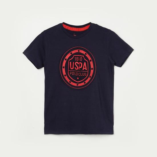 u.s. polo assn. kids boys printed crew neck t-shirt