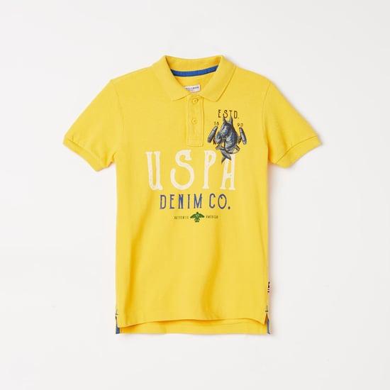 u.s. polo assn. kids boys printed polo t-shirt