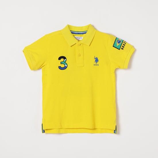 u.s. polo assn. kids boys printed polo t-shirt