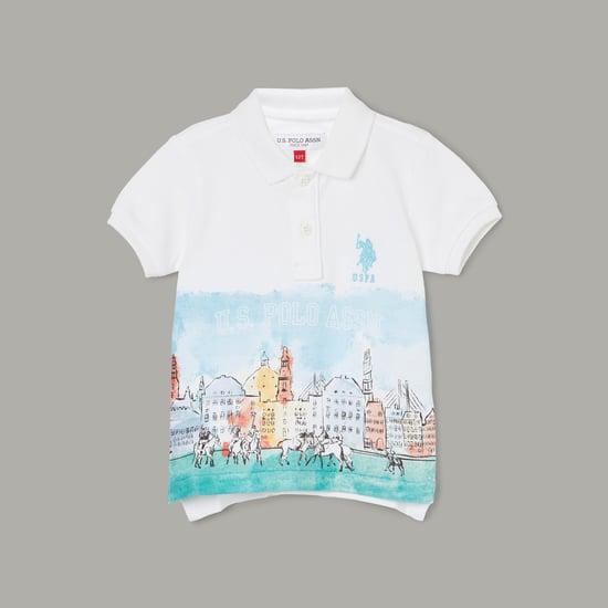 u.s. polo assn. kids boys printed polo t-shirt