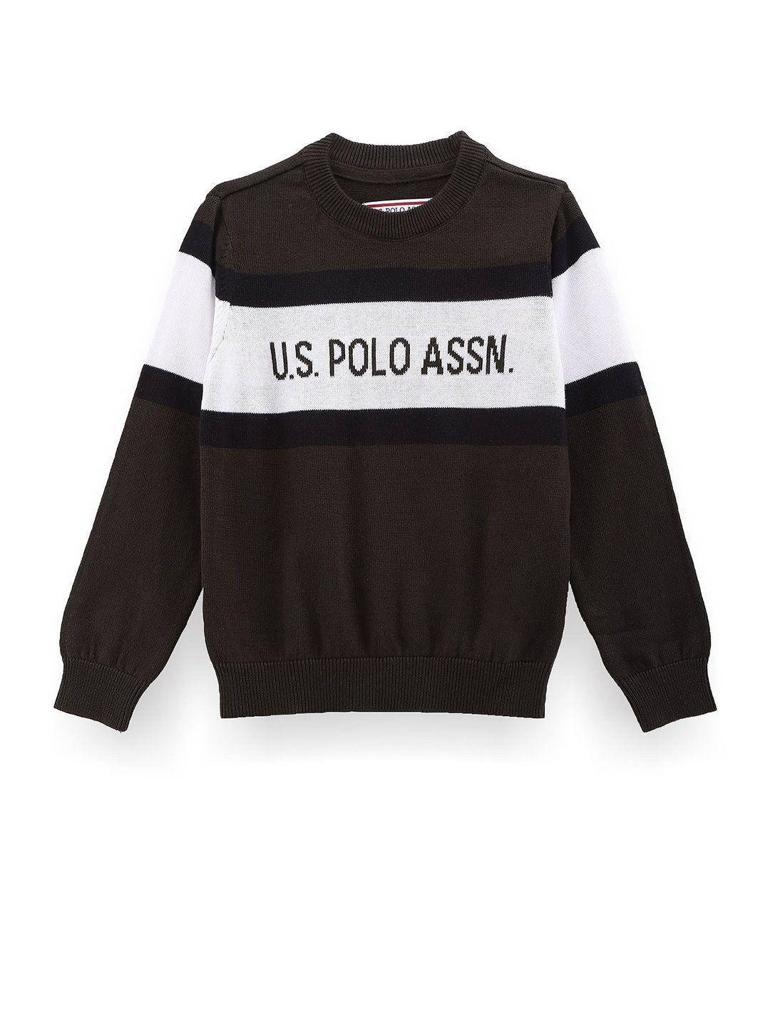 u.s. polo assn. kids boys printed pure cotton pullover