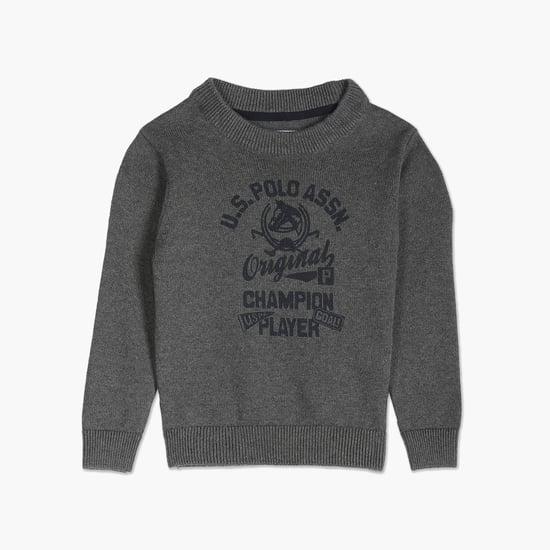 u.s. polo assn. kids boys printed sweater