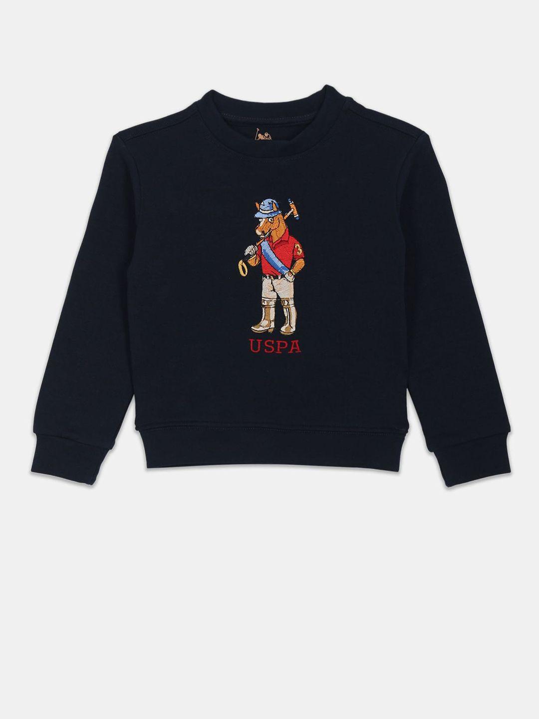 u.s. polo assn. kids boys printed sweatshirt