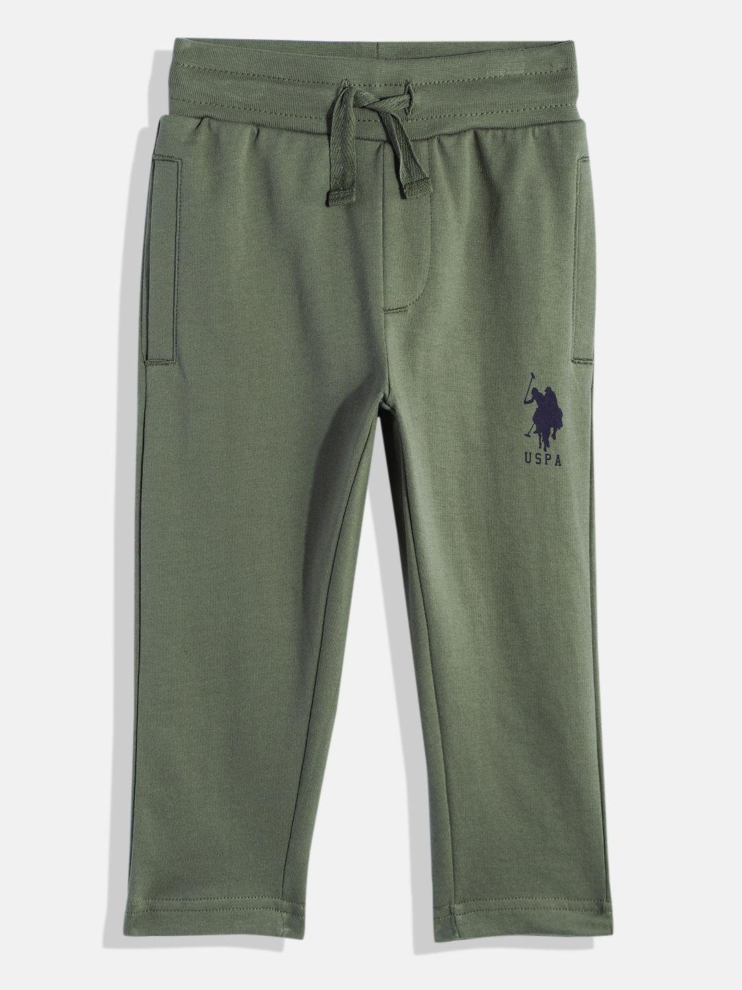 u.s. polo assn. kids boys pure cotton regular fit  track pants