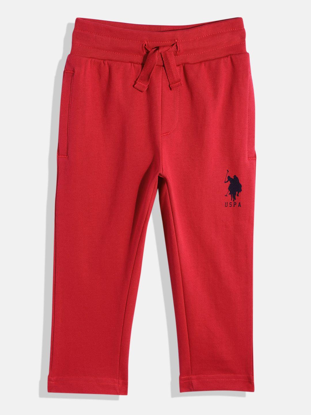 u.s. polo assn. kids boys pure cotton regular fit  track pants