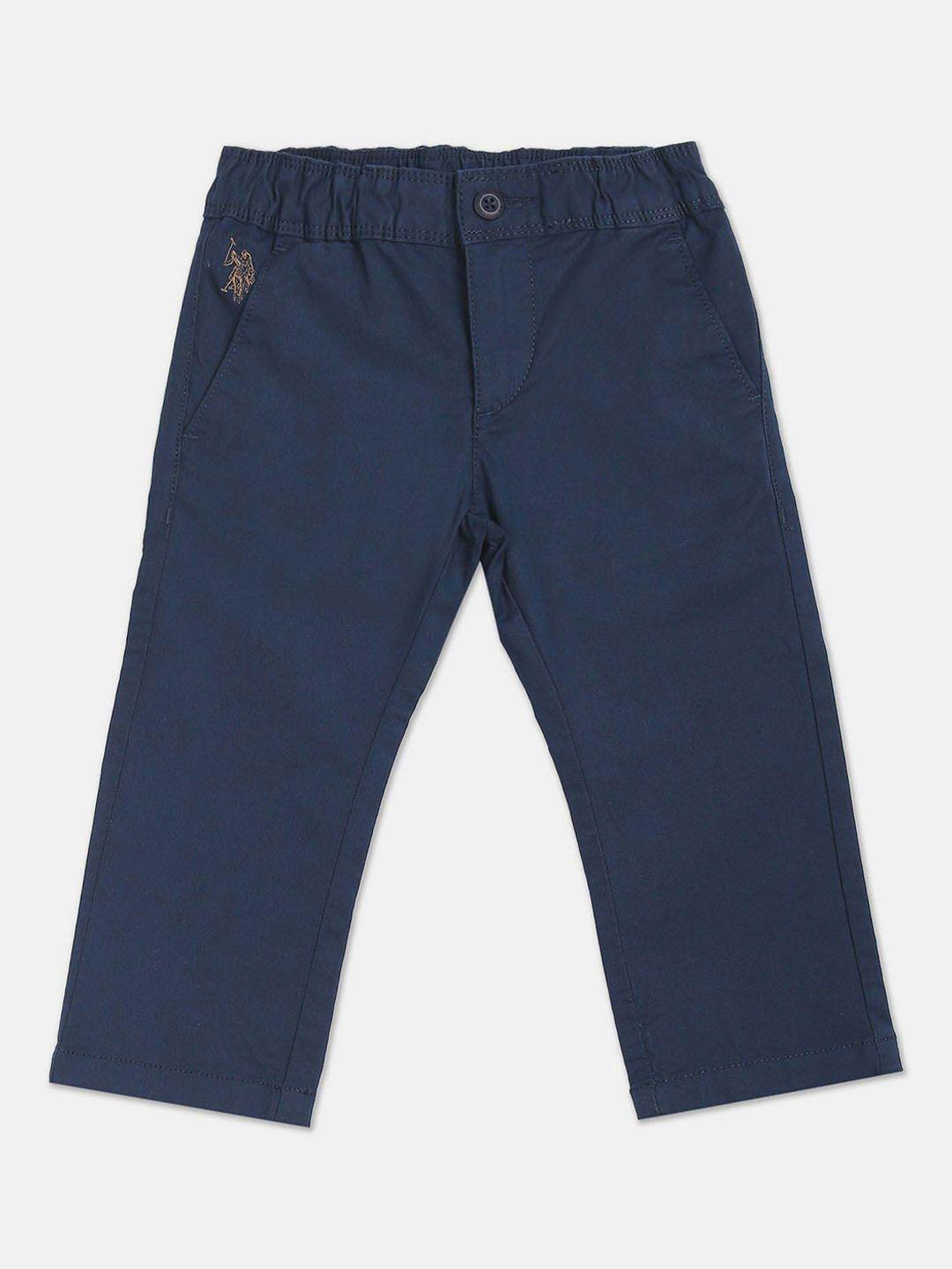 u.s. polo assn. kids boys regular fit mid-rise trousers
