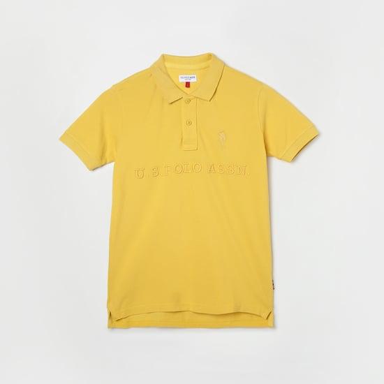 u.s. polo assn. kids boys solid polo t-shirt