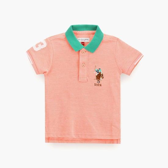 u.s. polo assn. kids boys solid polo t-shirt