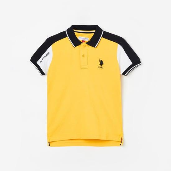 u.s. polo assn. kids boys solid polo t-shirt