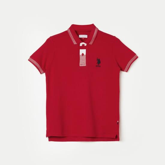 u.s. polo assn. kids boys solid polo t-shirt