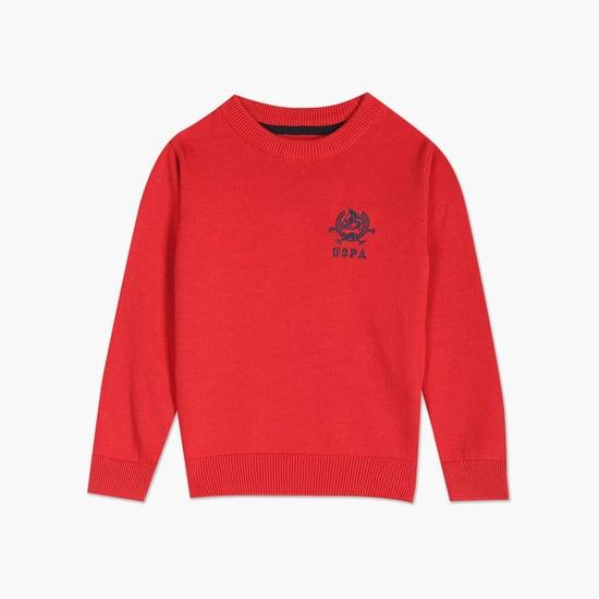 u.s. polo assn. kids boys solid sweater