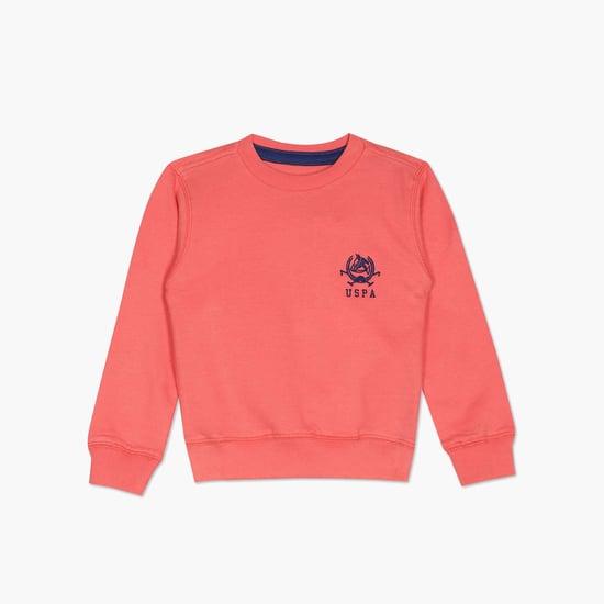 u.s. polo assn. kids boys solid sweatshirt