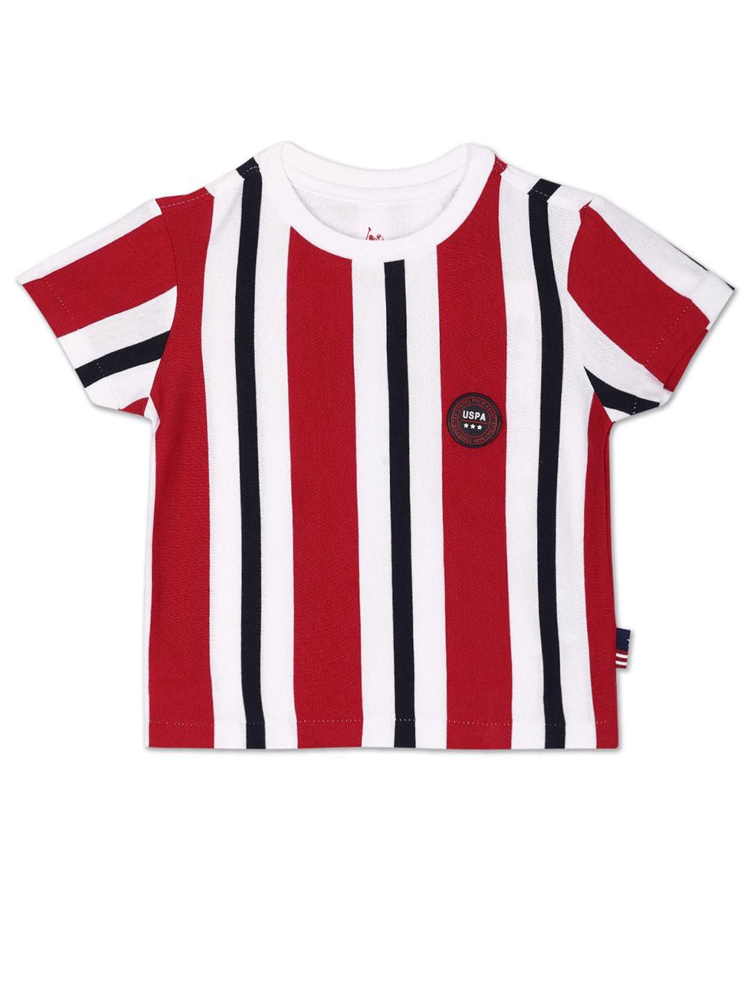 u.s. polo assn. kids boys striped pure cotton t-shirt