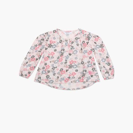 u.s. polo assn. kids girls floral print top