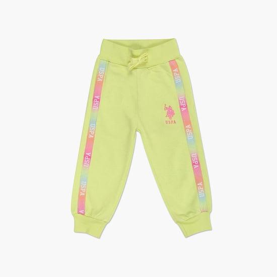 u.s. polo assn. kids girls printed elasticated joggers