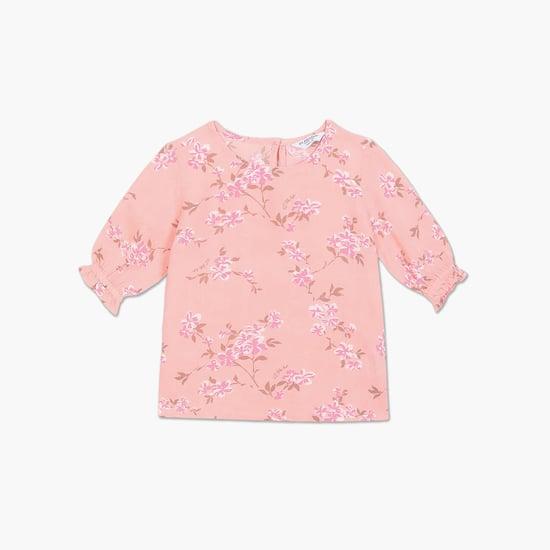 u.s. polo assn. kids girls printed top