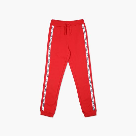 u.s. polo assn. kids girls side panelled joggers