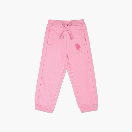 u.s. polo assn. kids girls solid joggers