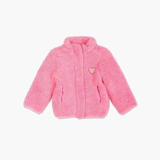 u.s. polo assn. kids girls solid sherpa jacket