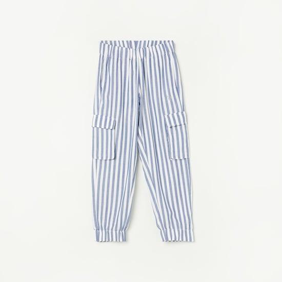 u.s. polo assn. kids girls striped trousers