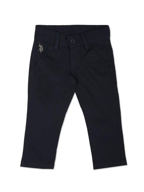 u.s. polo assn. kids navy solid trousers