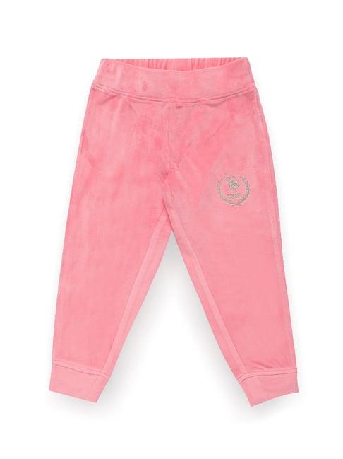 u.s. polo assn. kids pink solid joggers