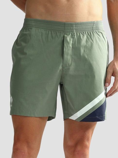 u.s. polo assn. light olive regular fit lounge shorts