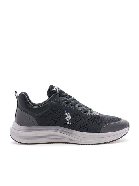 u.s. polo assn. men's black running shoes