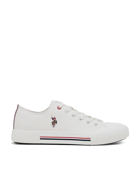 u.s. polo assn. men's clyde off white casual sneakers