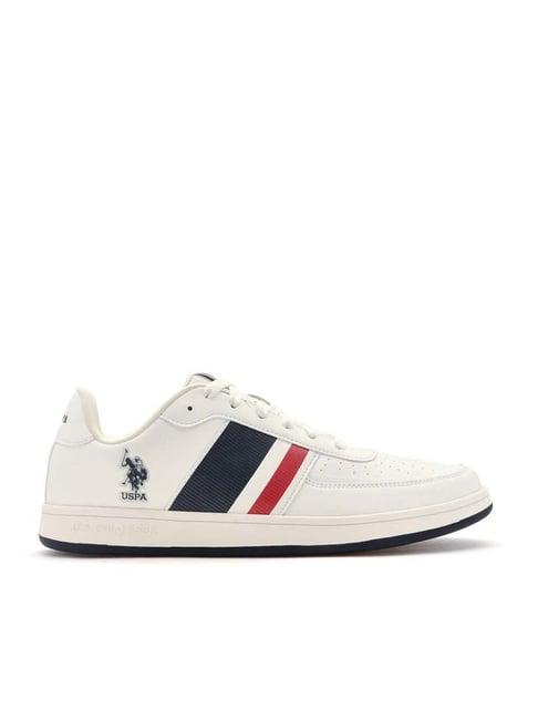u.s. polo assn. men's gael off white casual sneakers